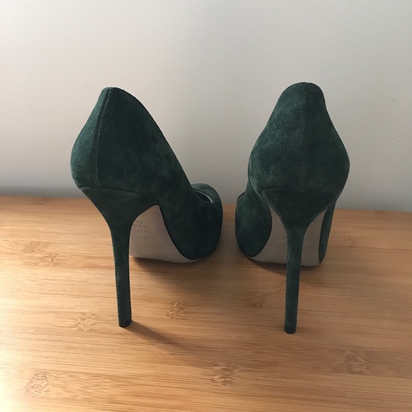 Sergio Rossi hidden platform suede pumps - Picture 3 of 8